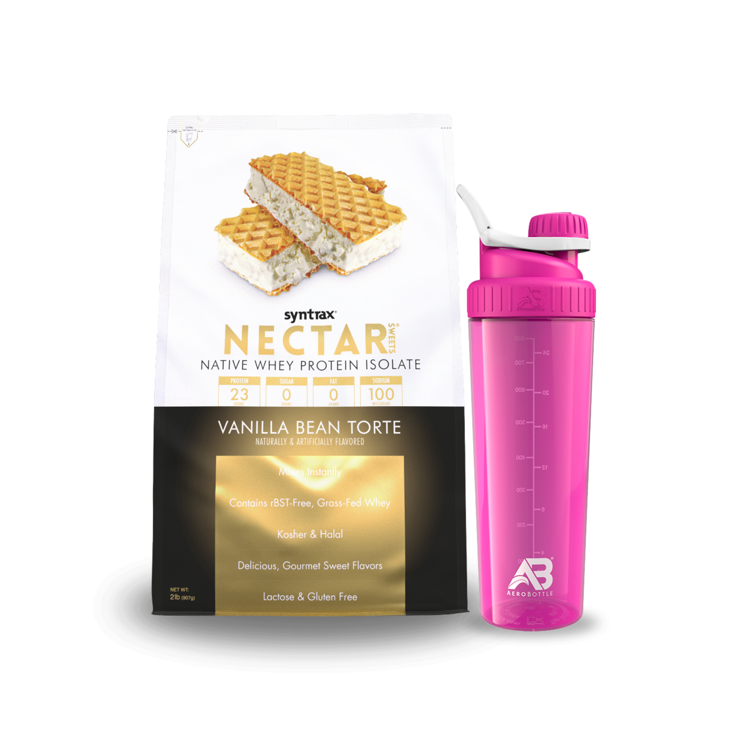 Pack Syntrax Nectar Sweets 2 Lbs + Aerobottle Shaker