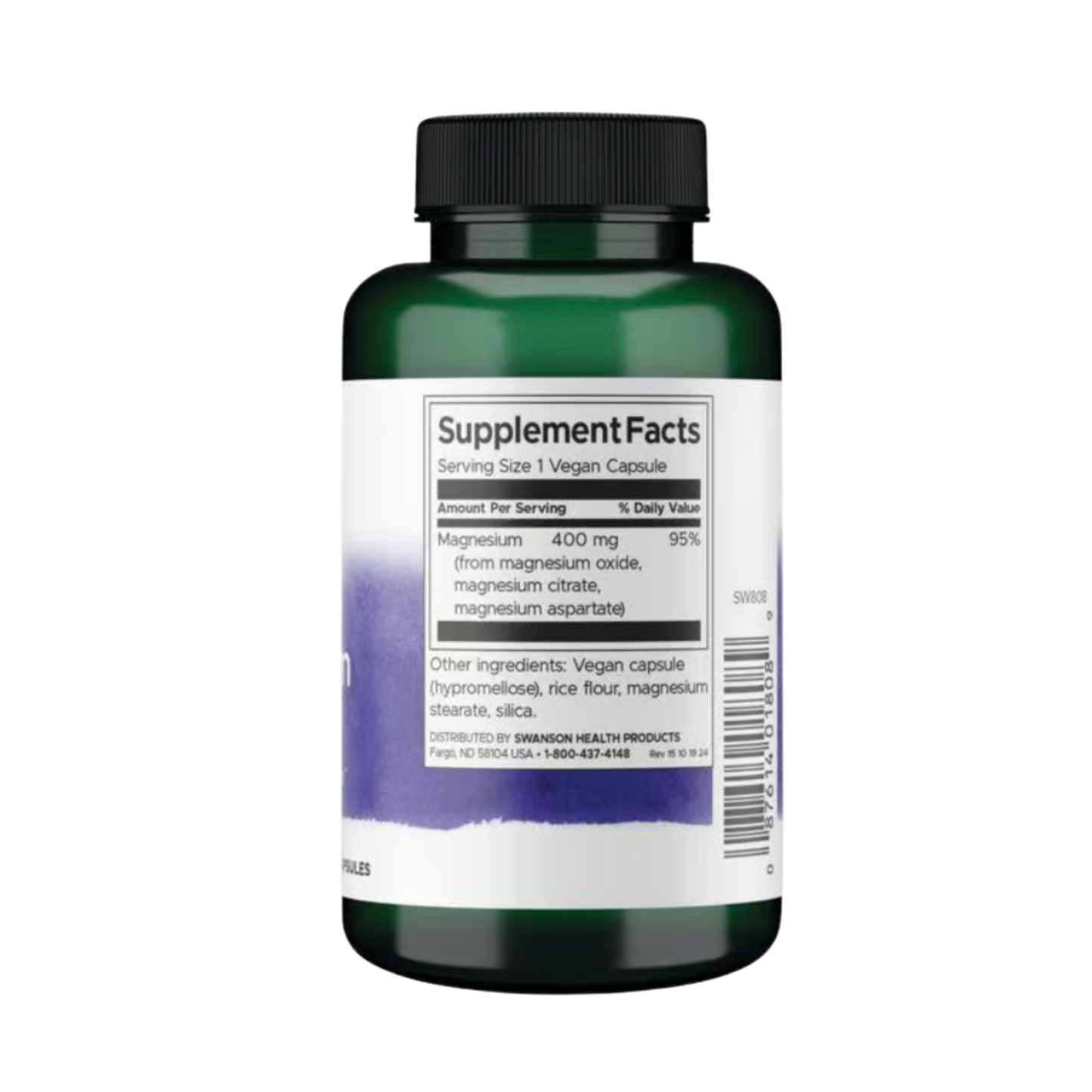 Swanson Triple Magnesium Complex 400mg 100 Caps