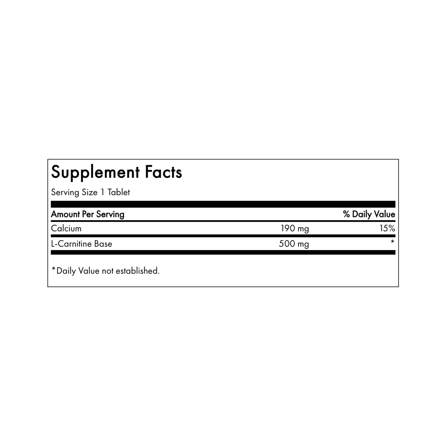 Swanson L-carnitine 500 Mg 100 Tabletas