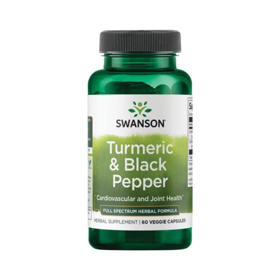 Turmeric Black Pepper Cúrcuma Y Pimienta Negra 60cap Swanson