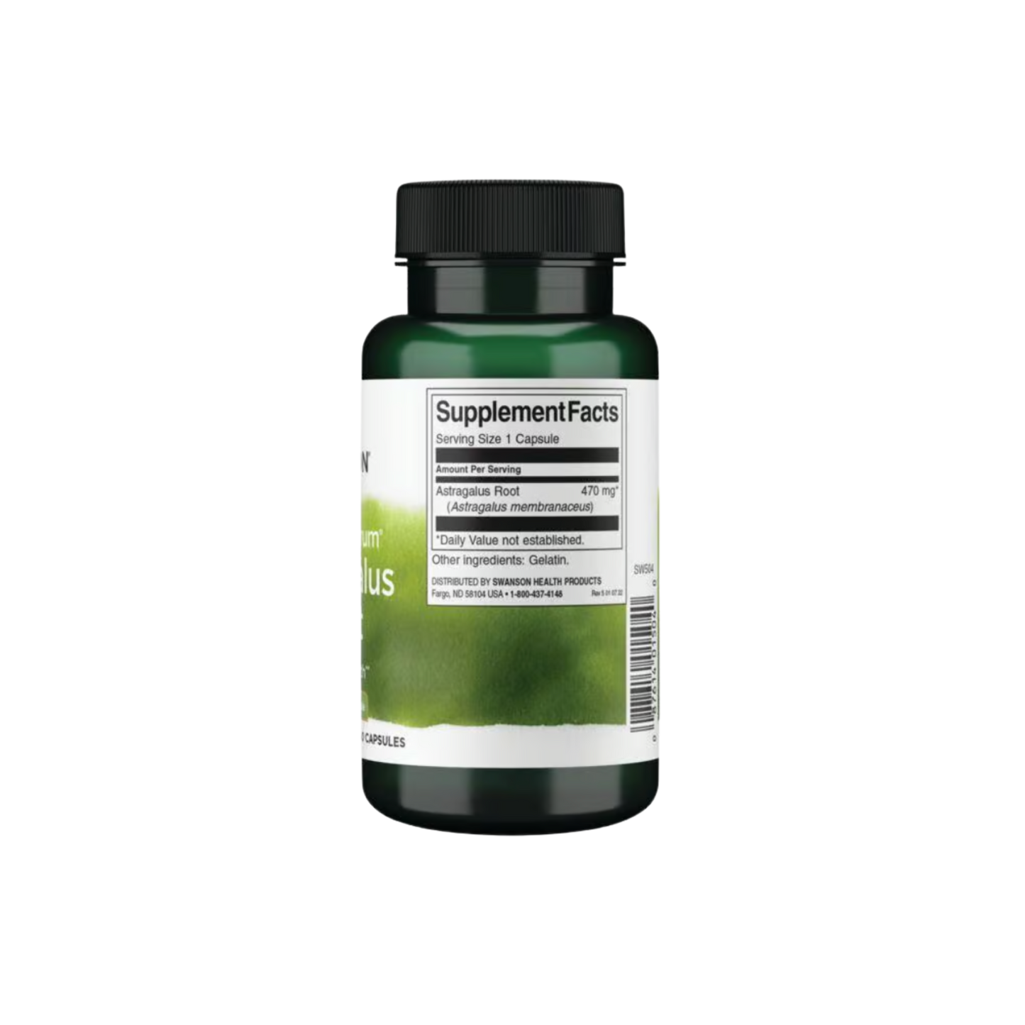 Swanson Full Spectrum Astragalus Root 470mg 100 Caps