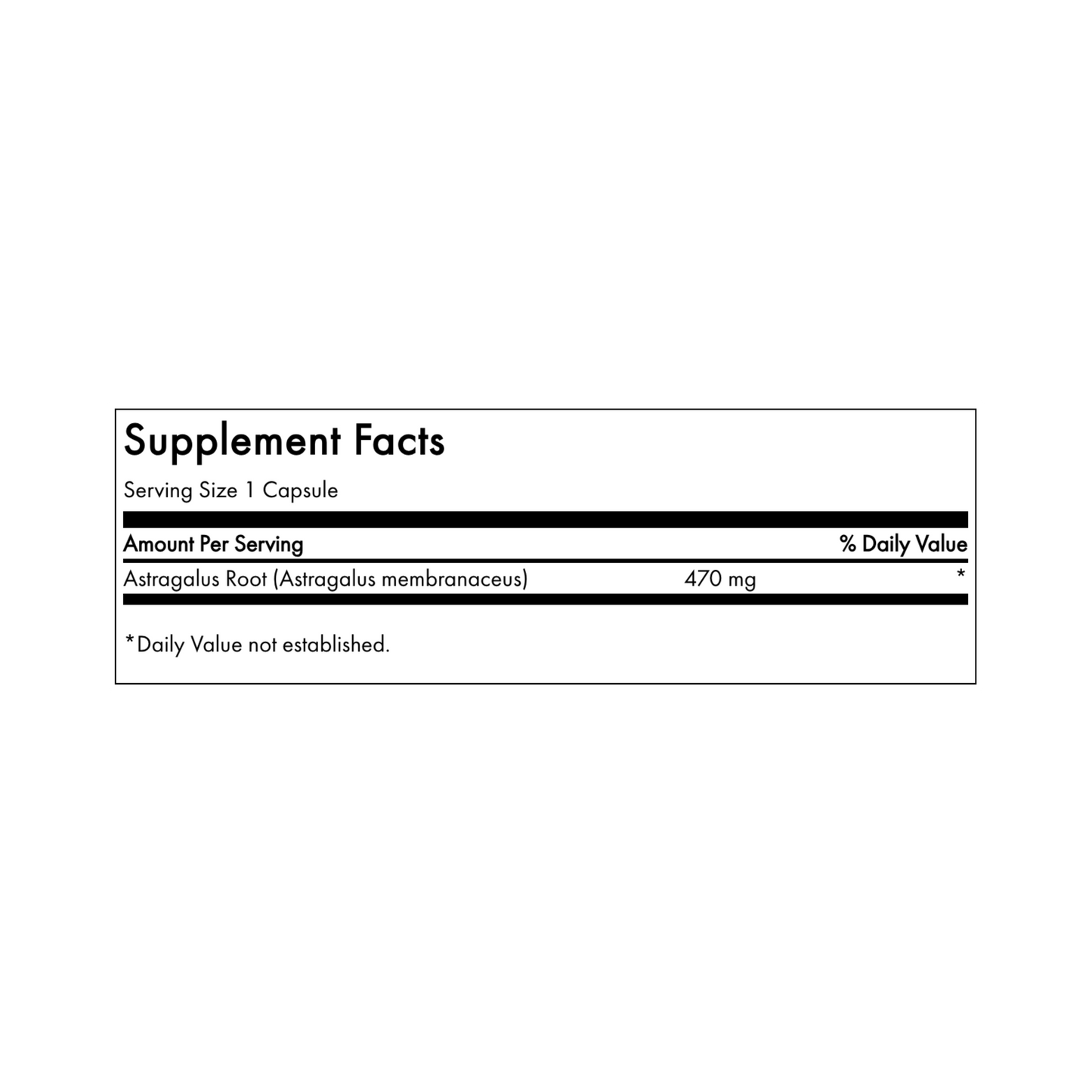 Swanson Full Spectrum Astragalus Root 470mg 100 Caps