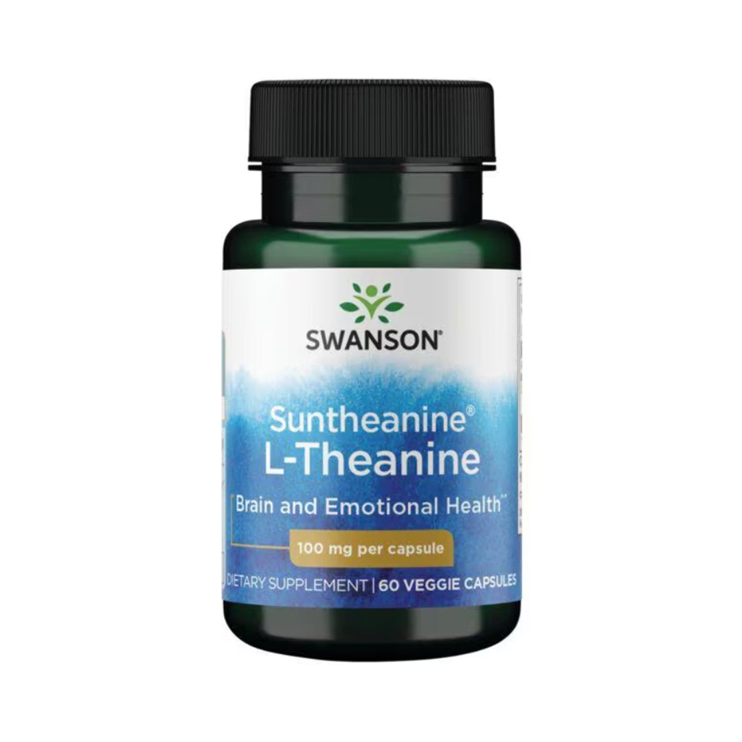 Swanson Suntheanine L-theanine 100mg 60 Veg Caps