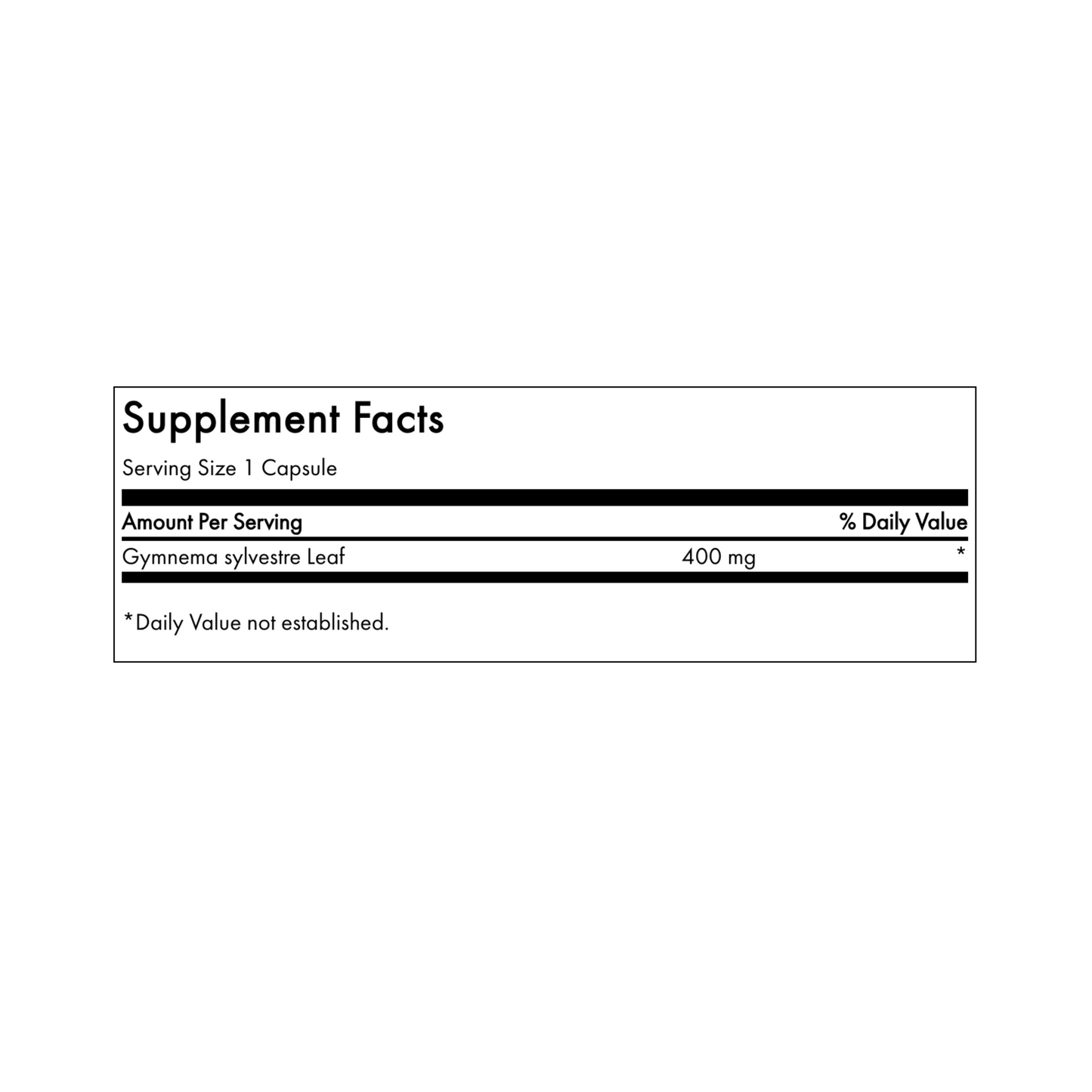 Swanson Full Spectrum Gymnema Sylvestre Leaf 400mg 100 Caps