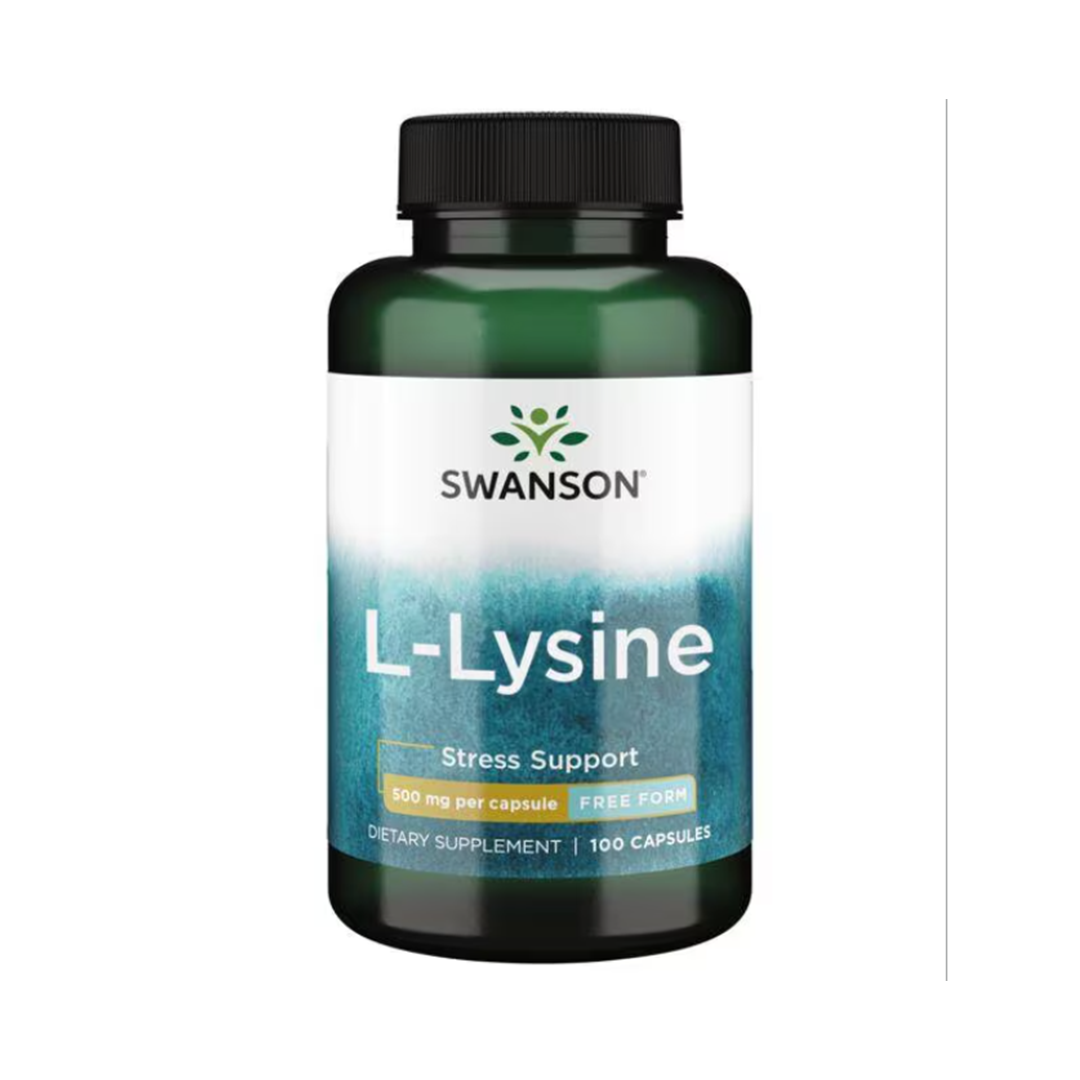 Swanson L-lysine - Free Form 500 Mg - 100 Caps