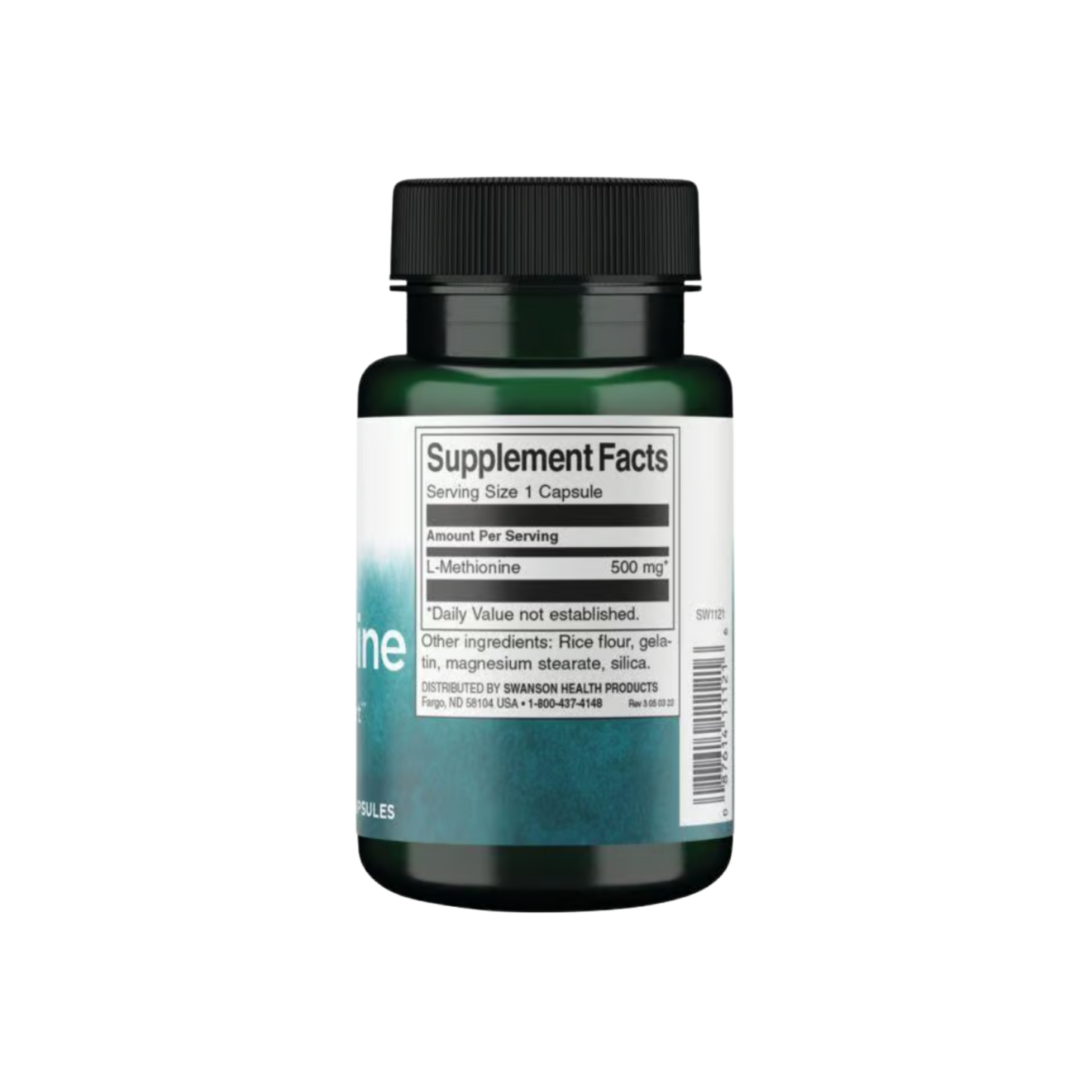 Swanson L-methionine 500 Mg 30 Cápsulas