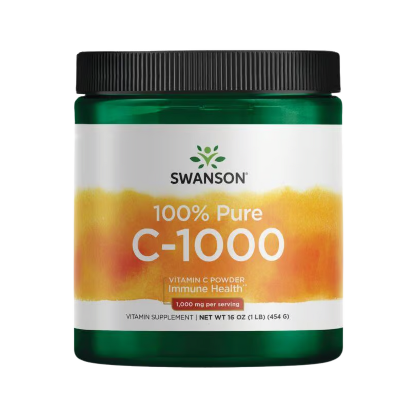 Swanson Vitamin C Powder - 100% Pure 1.000 mg 16 Oz