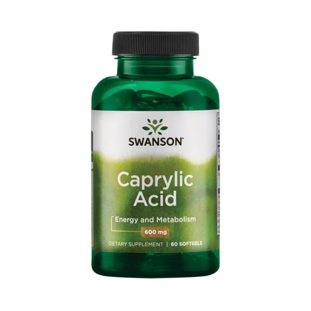 Swanson Caprylic Acid 600 Mg - 60 Softgels