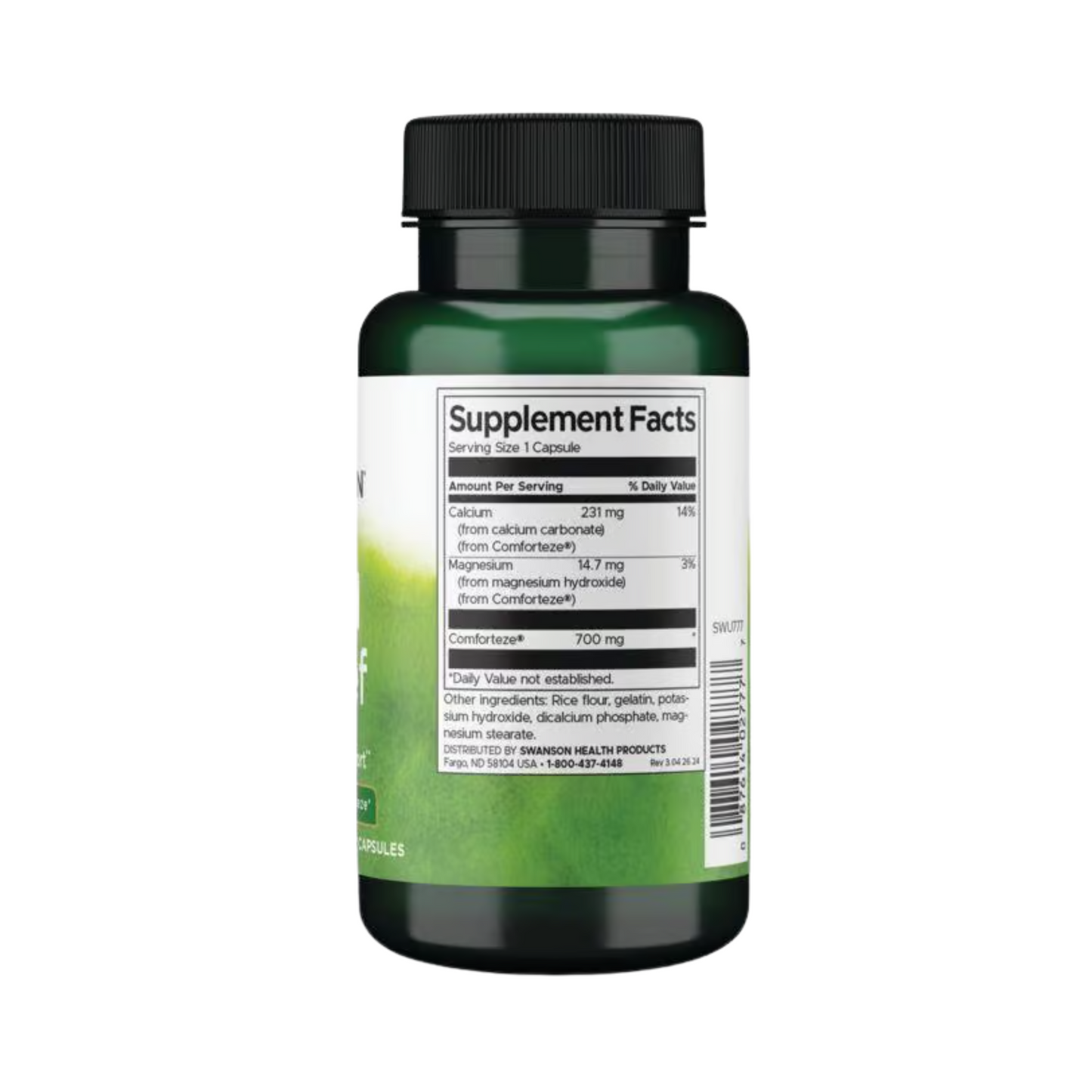 Swanson Acid Relief - Featuring Comforteze 60 Capsulas