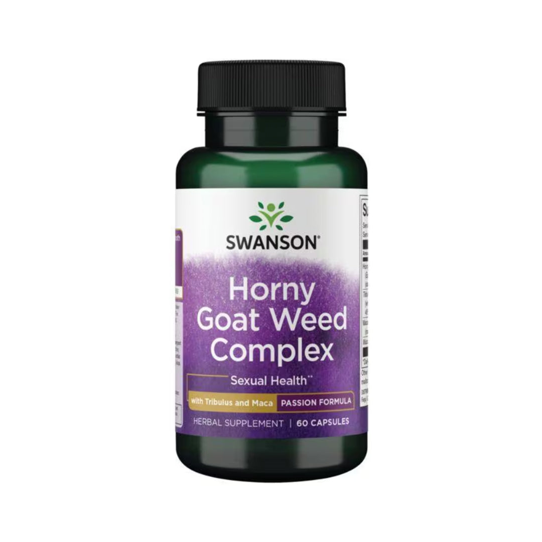 Swanson Horny Goat Weed Complex With Tribulus & Maca 60 Caps