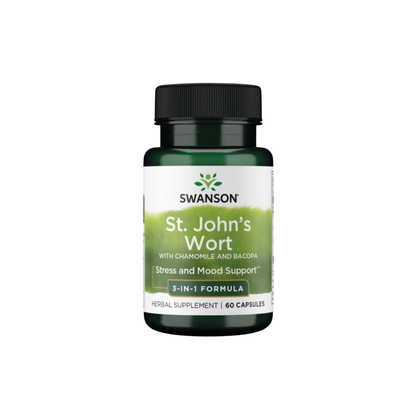 Swanson St. Johns Wort With Chamomile And Bacopa 60 Caps