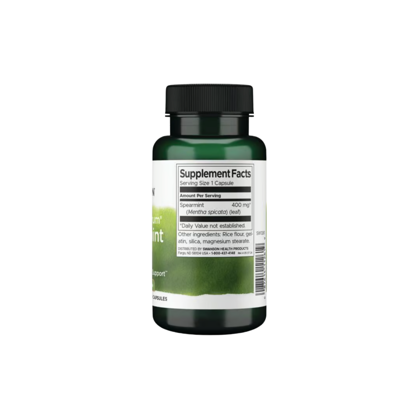 Swanson Full Spectrum Spearmint Leaf 400 Mg 60 Caps