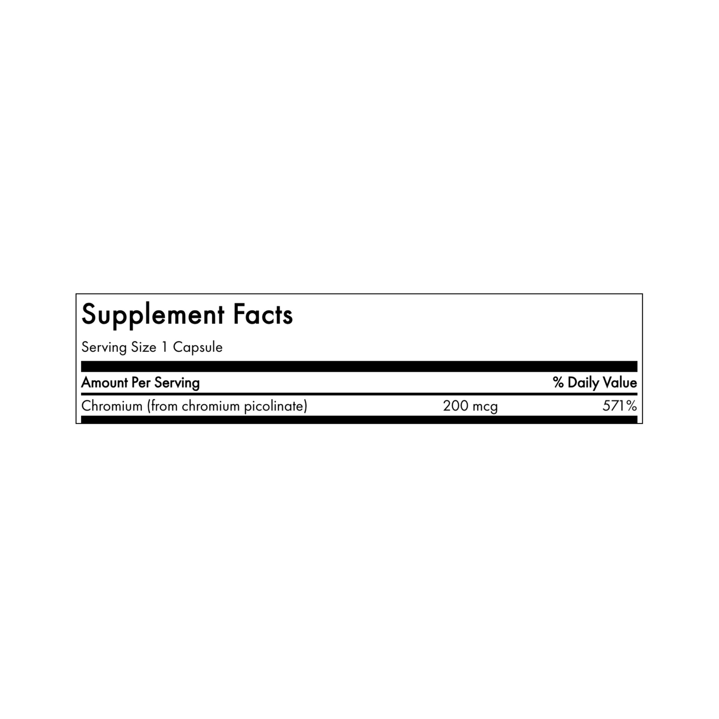 Swanson Chromium Picolinate 200mcg 200 Caps