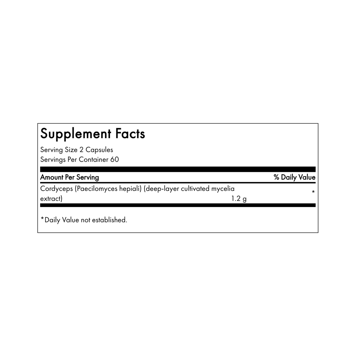 Swanson Cordyceps 600 Mg 120 Cápsulas