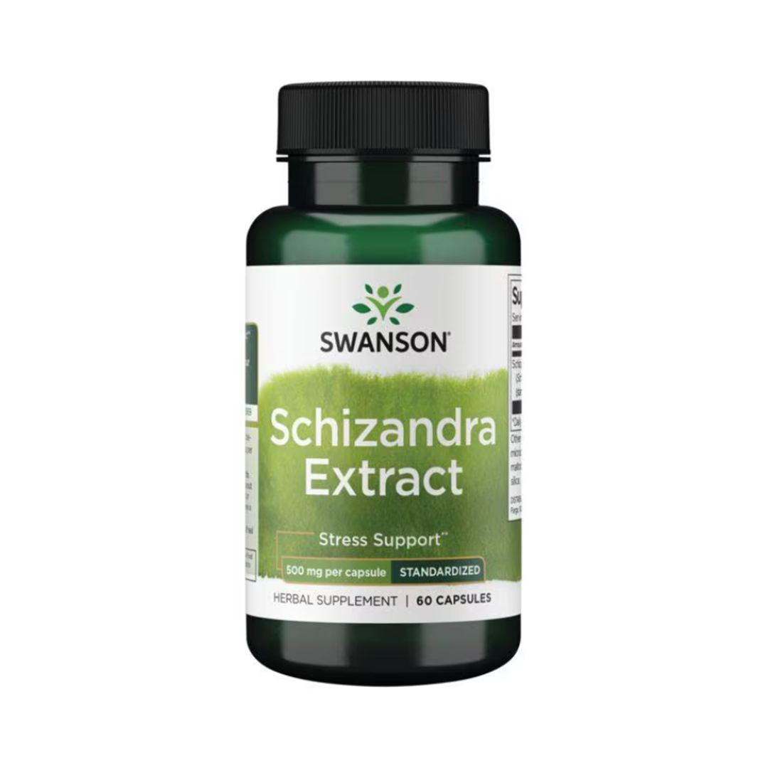 Swanson Schizandra Extract - Standardized 500 Mg - 60 Caps