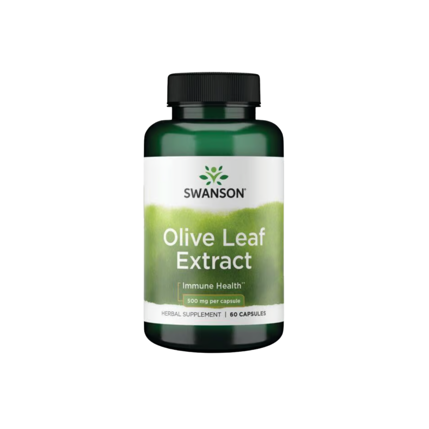 Swanson Herb Olive Leaf Ext 500mg 60 Caps