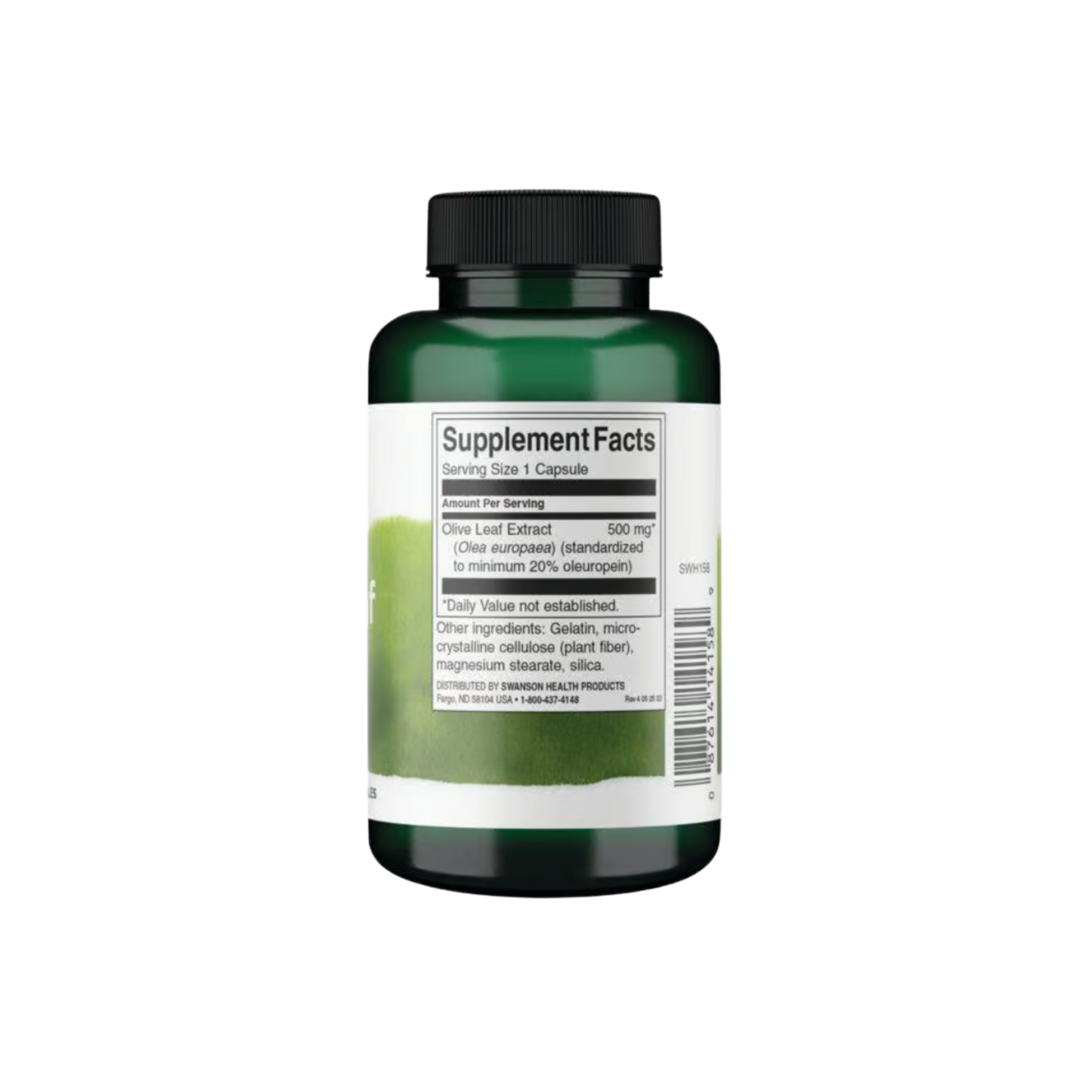 Swanson Herb Olive Leaf Ext 500mg 60 Caps