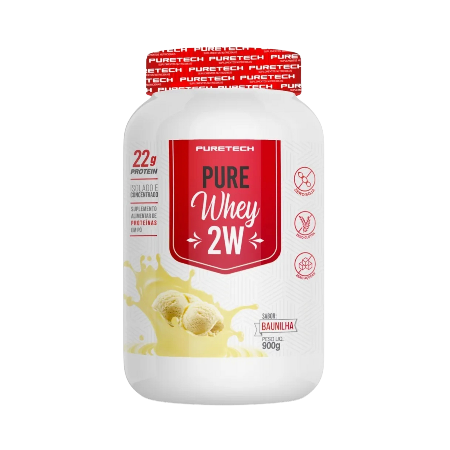 Puretech 2W 100% Pure Whey - Iso - 900 Grs