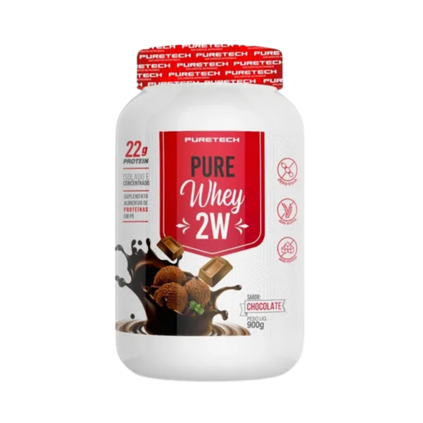 Puretech 2W 100% Pure Whey - Iso - 900 Grs