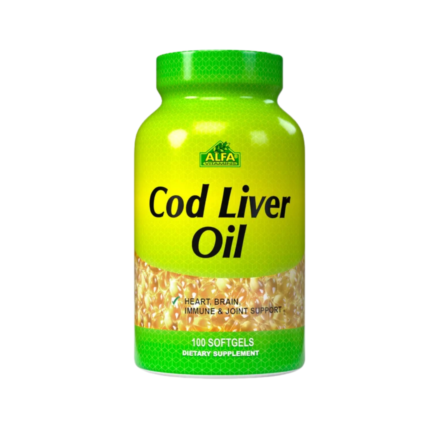 Alfa Vitamins Cod Liver Oil 100 Softgels