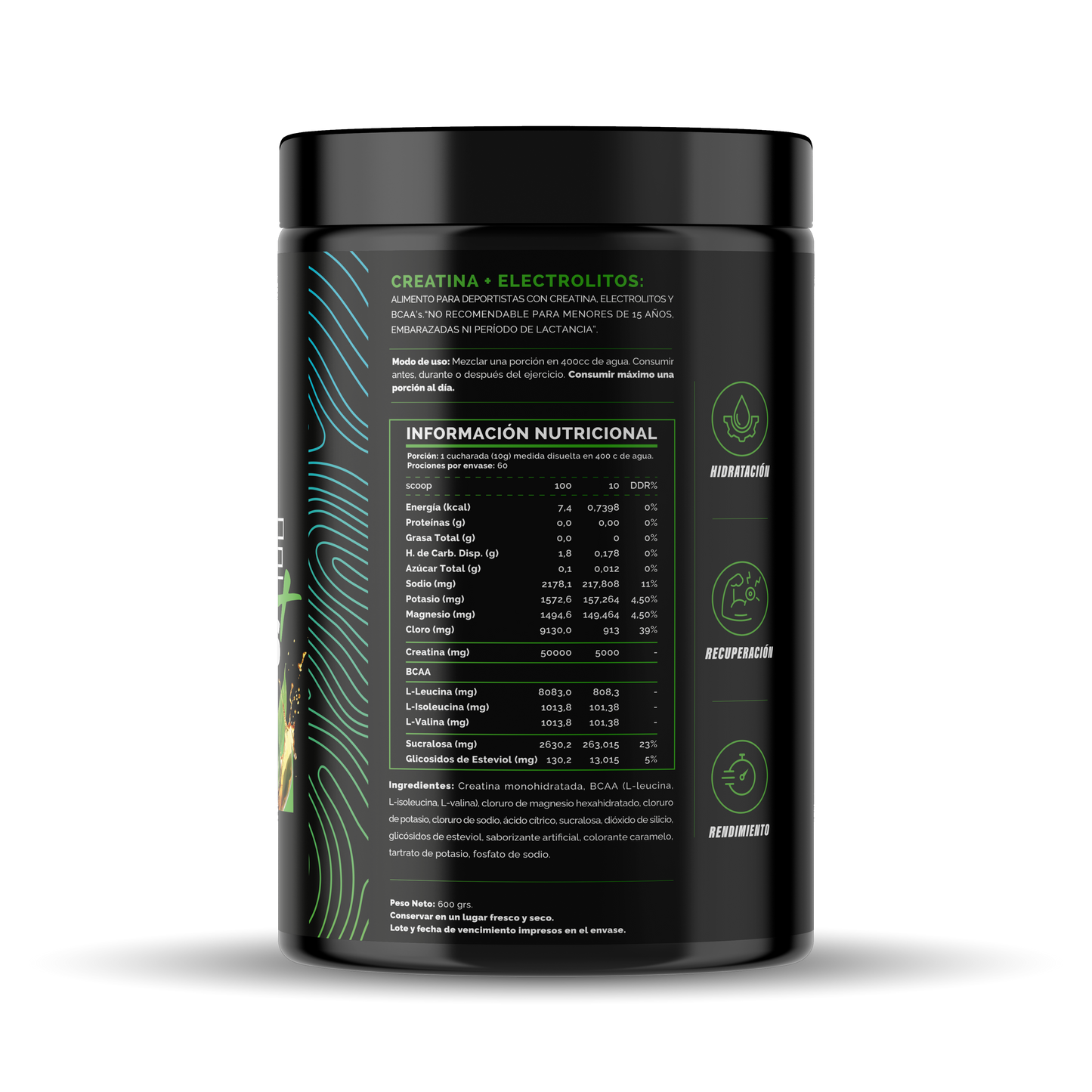 4Active Creatine + Electrolytes 600 Grs
