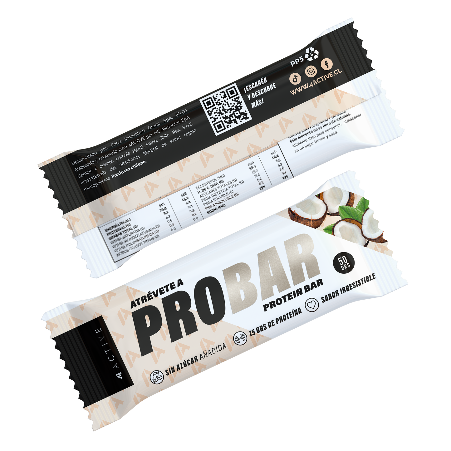 4Active PROBAR Protein Bar 50g - 16 unidades