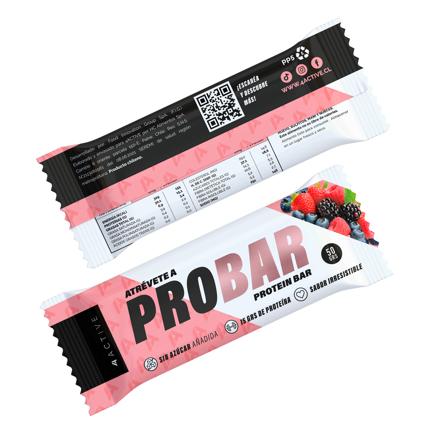 4Active PROBAR Protein Bar 50g - 16 unidades
