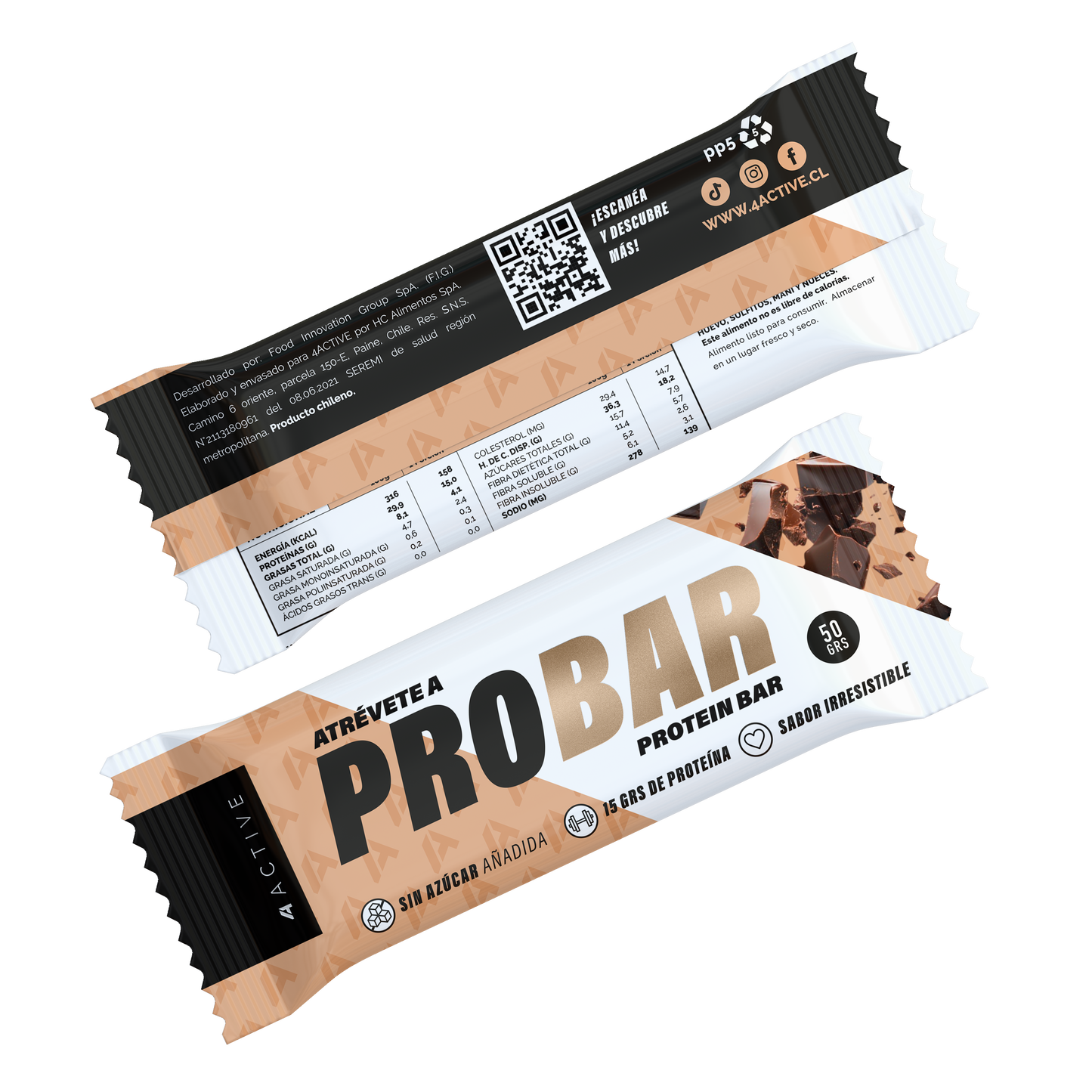 4Active PROBAR Protein Bar 50g - 16 unidades