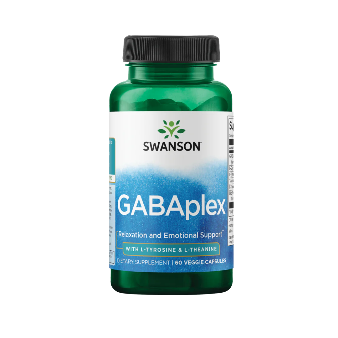 Swanson Gabaplex with L-Tyrosine & L-Theanine 60 Veg Caps