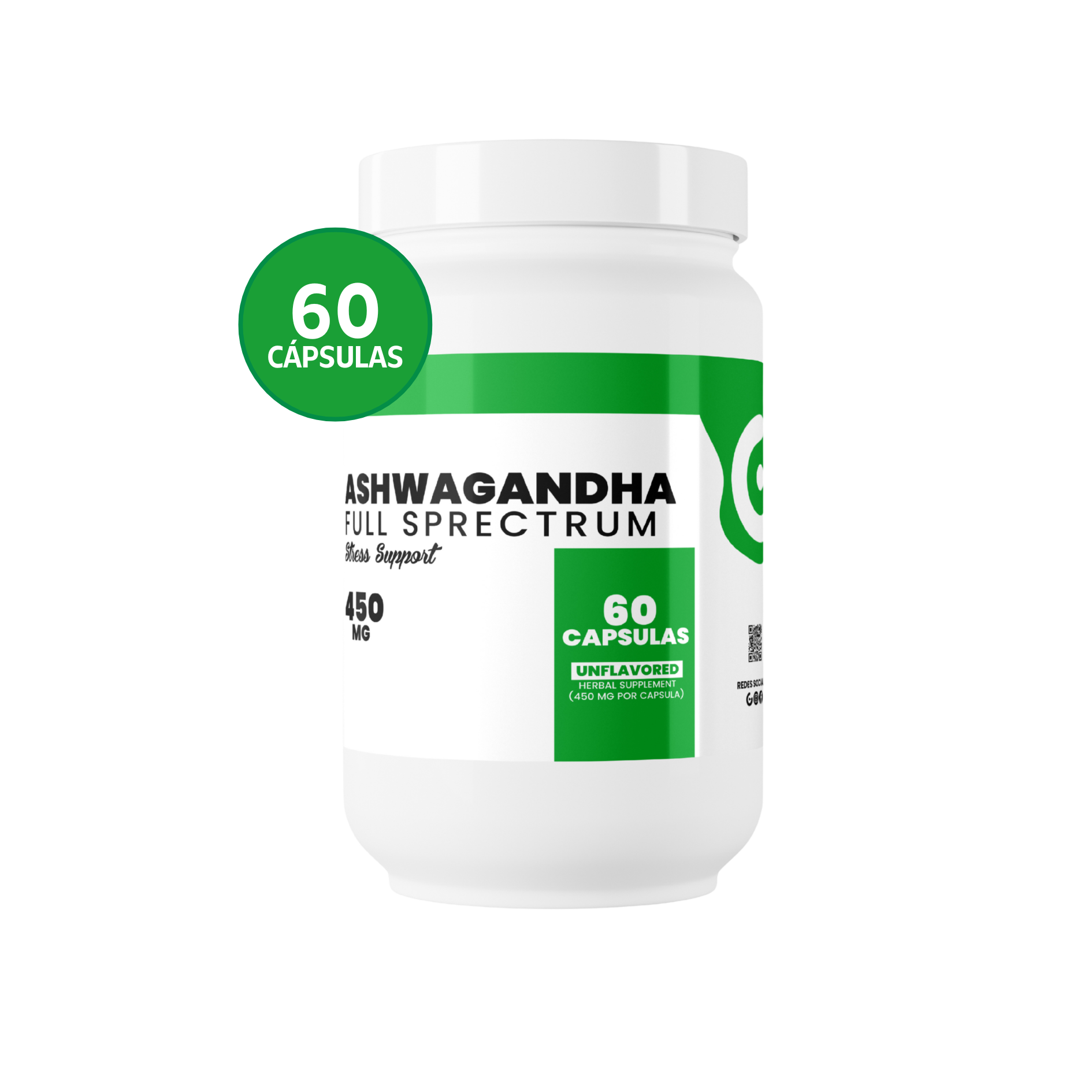 Ashwagandha Full Spectrum 450 mg 60 Capsulas Global Nutrition