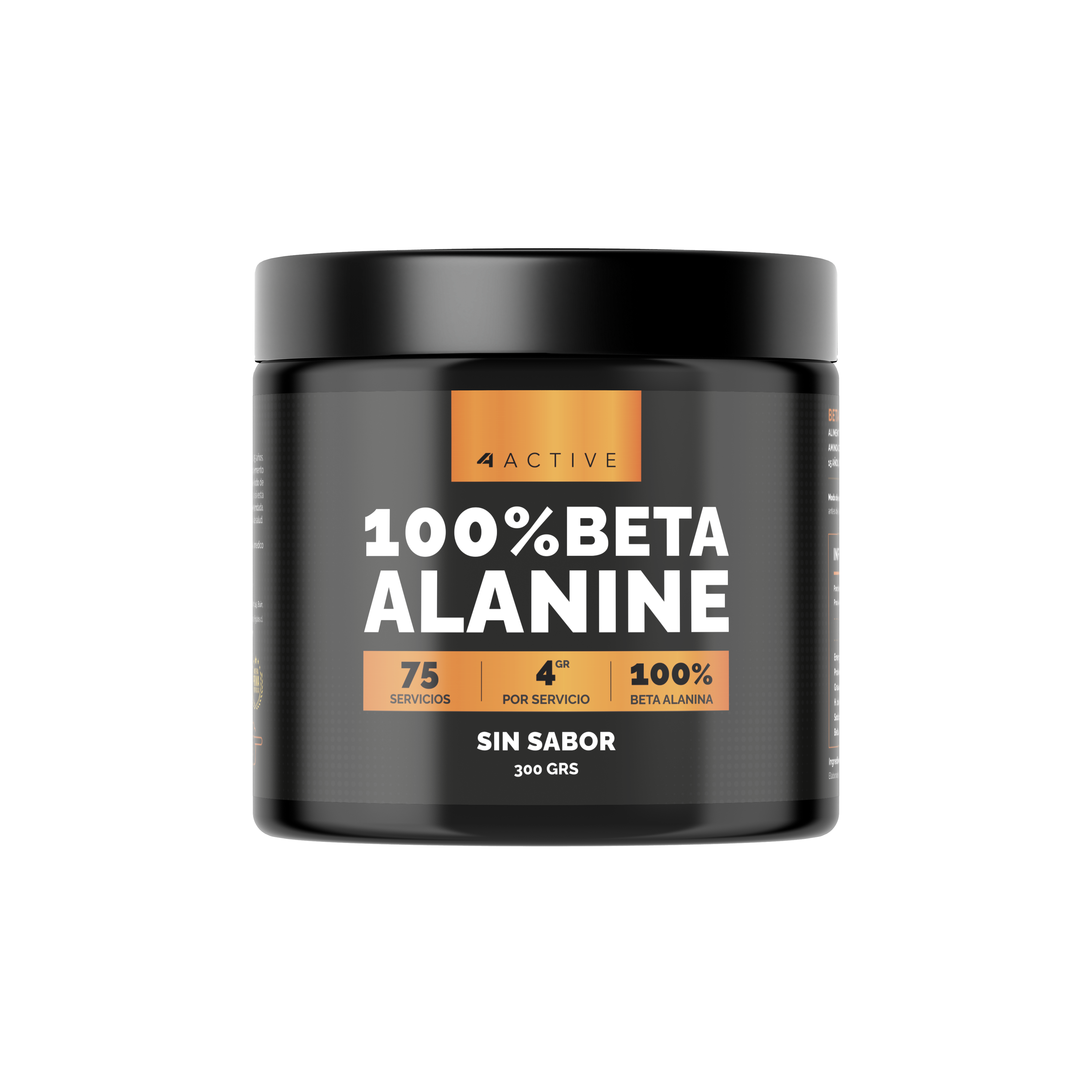 4Active 100% Beta-Alanine - 300 Grs