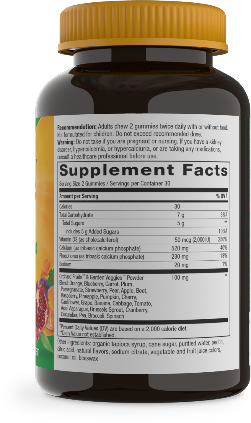 Nature's Way Alive! Calcium + D3 Gummy 60 ct (HFS)