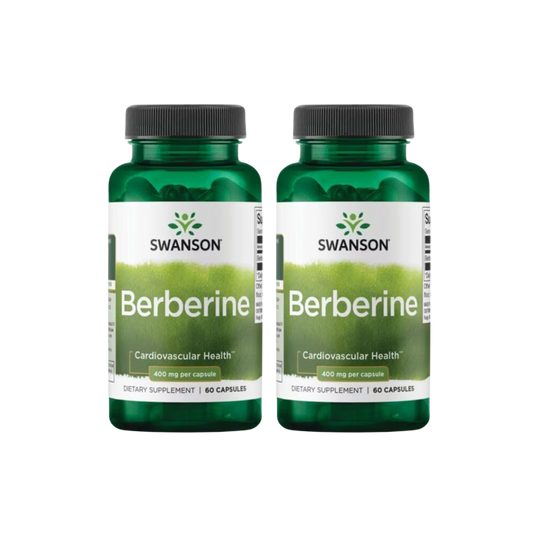 Pack - Swanson Berberine 60 Caps -  2 x $61.183