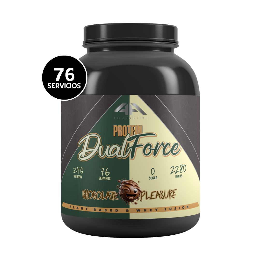 4Active Dualforce Proteína Whey + Caseína 2270 g | 76 Servicios · 24g Proteína · Sin Azúcar (Copy)