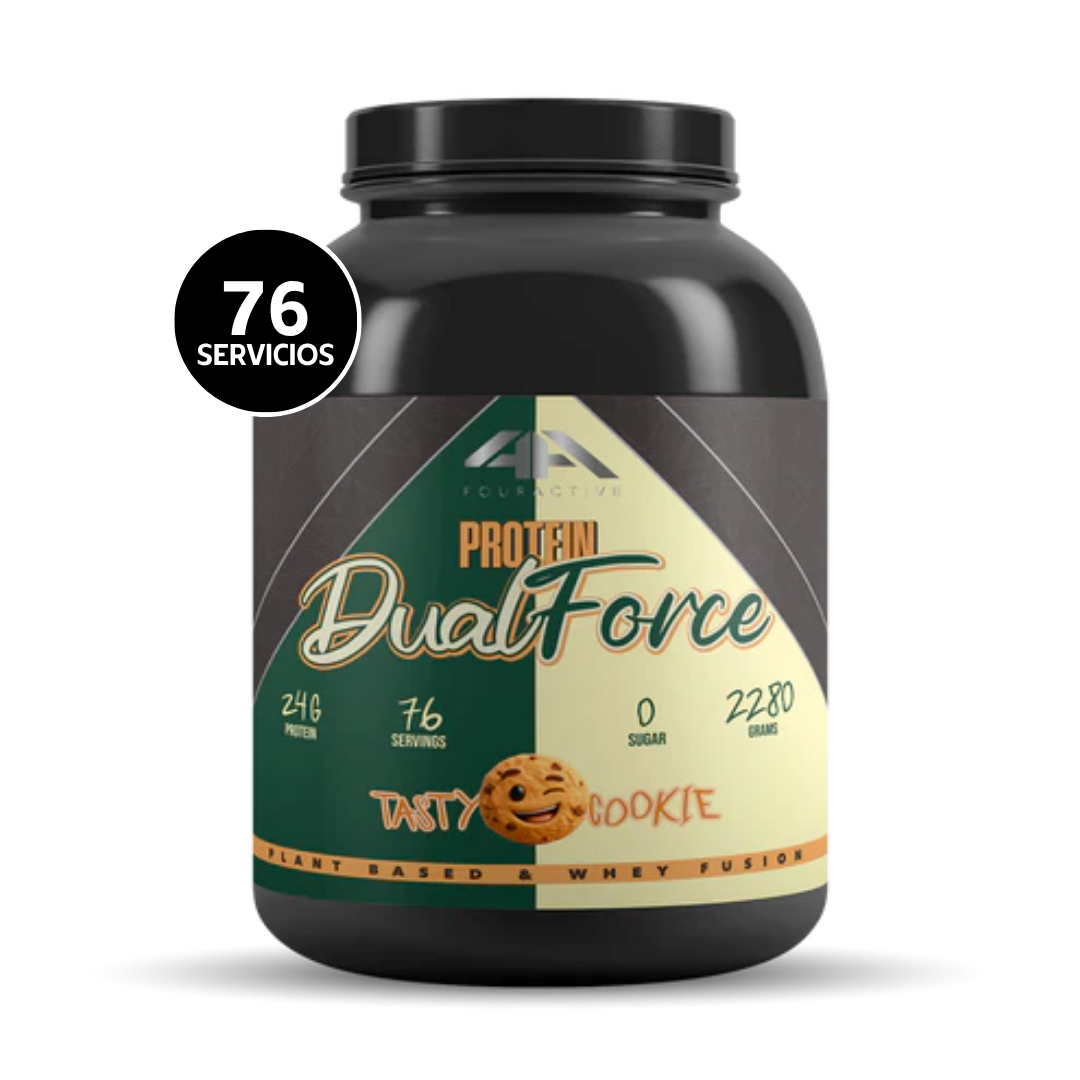 4Active Dualforce Proteína Whey + Caseína 2270 g | 76 Servicios · 24g Proteína · Sin Azúcar (Copy)