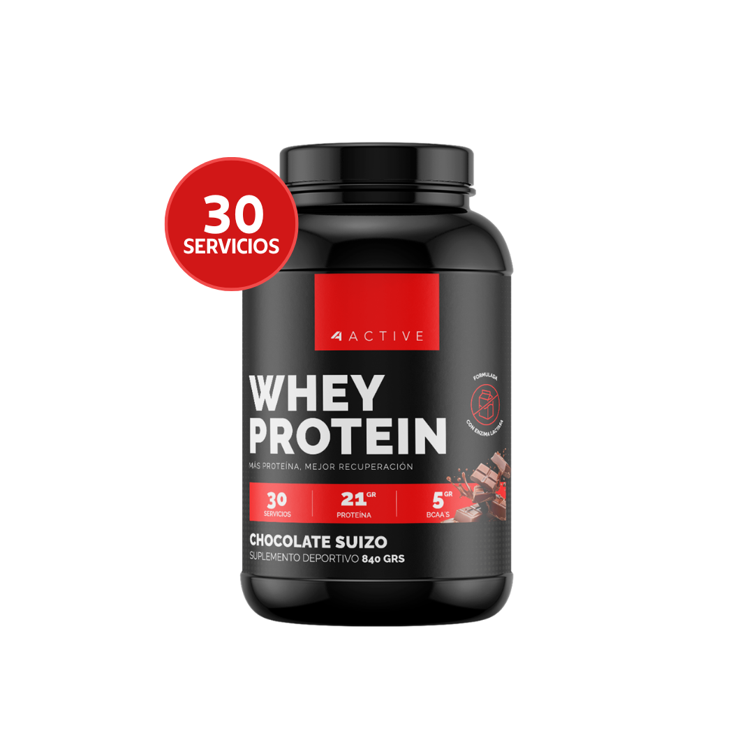 Whey Protein 4Active - 840 Grs / 30 Servicios