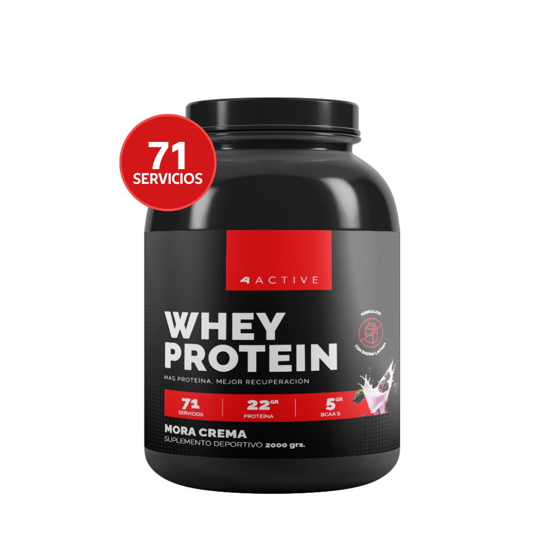Whey Protein 4Active - 2000 Grs / 71 Servicios