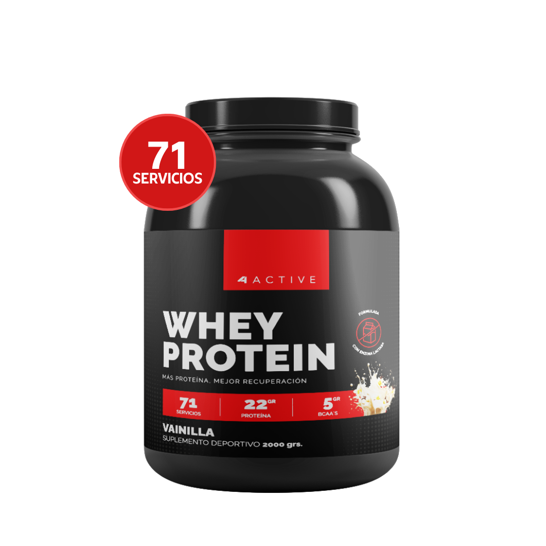 Whey Protein 4Active - 2000 Grs / 71 Servicios