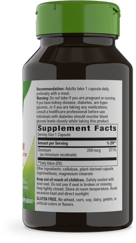 GTF Chromium Nature's Way 100 capsulas