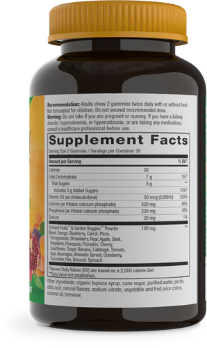 Alive! Calcium + D3 60 Gummy Nature's Way