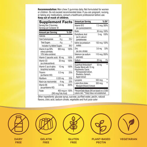 Alive! Men’s 60 Gummy Multivitamin Nature's Way