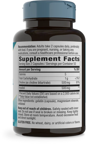 Choline & Inositol Nature's Way 100 capsulas