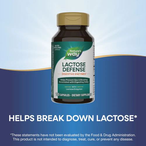 Lactose Defense Digestive Enzymes Nature's Way 100 capsulas