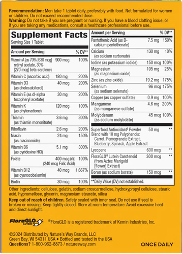 Alive! Men's 50+ Nature's Way Complete Multivitamin