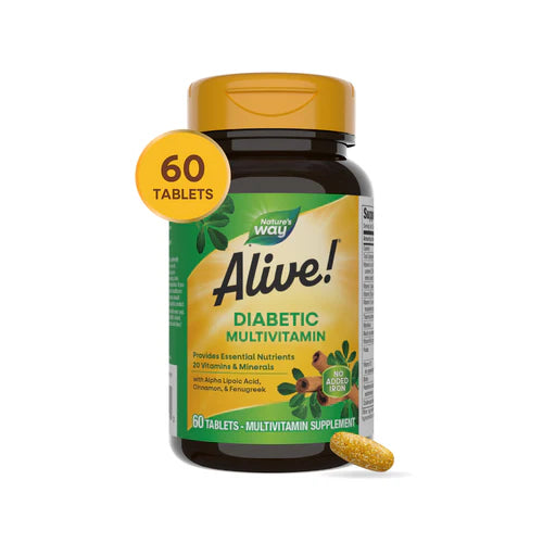 Alive! Diabetic Multivitamin Nature's Way 60 tabletas
