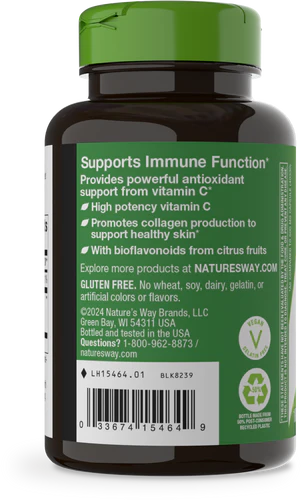 Vitamin C with Bioflavonoids Nature's Way 100 capsulas
