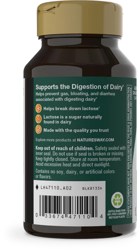 Lactose Defense Digestive Enzymes Nature's Way 100 capsulas
