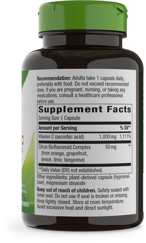 Vitamin C with Bioflavonoids Nature's Way 100 capsulas