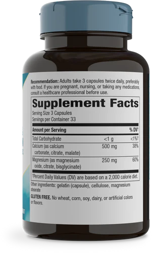 Calcium Magnesium Nature's Way 250 capsulas