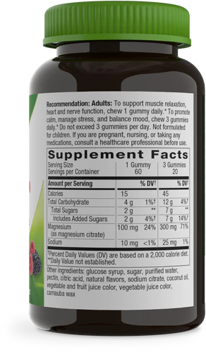 Magnesium Nature's Way 60 Gummy